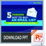 easons not to buy an email list